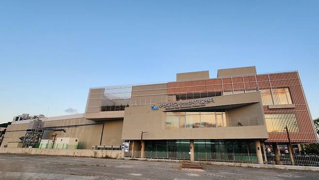 오는 18일 제1회 해양신산업 제조·서비스 포럼이 열리는 부산대학교 수소선박기술센터 전경. 부산대학교 수소선박기술센터 제공