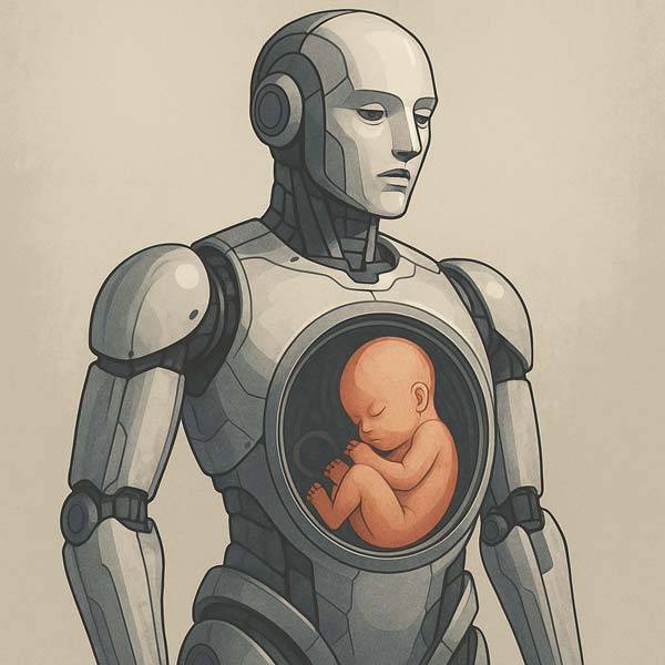 중국의 한 로봇 업체가 세계 최초로 ‘대리 임신 로봇’을 내놓겠다고 밝혔다./사진=AI생성이미지