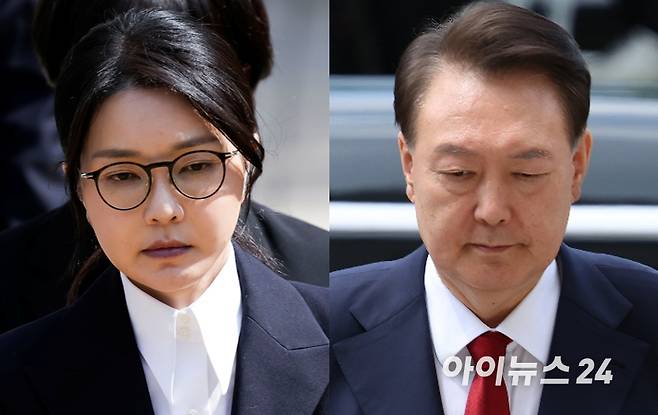 윤석열 전 대통령과 부인 김건희 여사. [사진=아이뉴스DB]