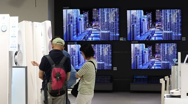 서울 시내의 한 대형마트 전자제품 매장. 사진=김범준 한국경제신문 기자