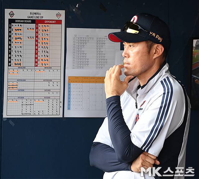 두산을 이끄는 조성환 감독 대행. 사진=천정환 기자