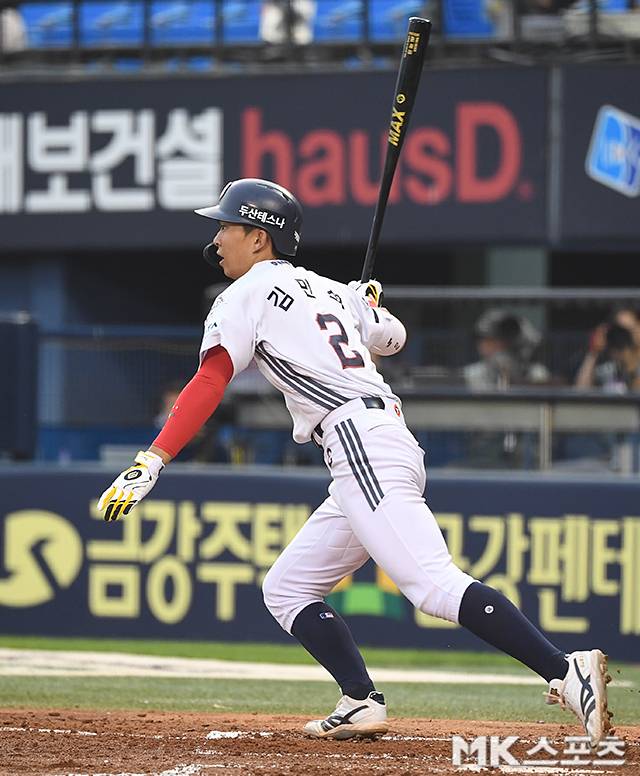 김민헉은 14일 잠실 NC전에서 클러치 능력을 뽐냈다. 사진=천정환 기자