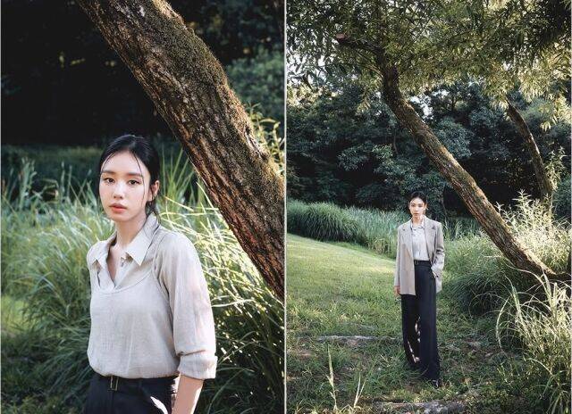 배우 안은진이 가을 감성 물씬 풍기는 화보로 팬들을 찾았다. /안은진 소셜미디어