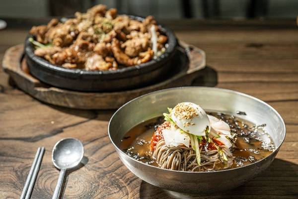 마늘석갈비 막국수