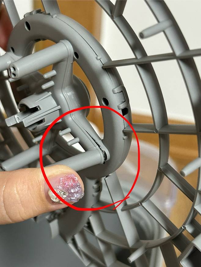 마모된 오르테 젖병세척기. 오르테·소베맘 젖병세척기 피해자 모임&nbsp;제공