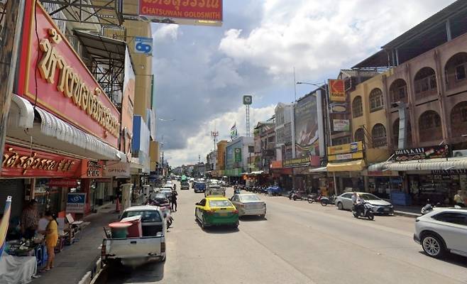 태국 파타야의 센트럴 파타야 로드 전경. 사진은 기사 내용과 무관함. 구글맵 스트리트뷰 캡처