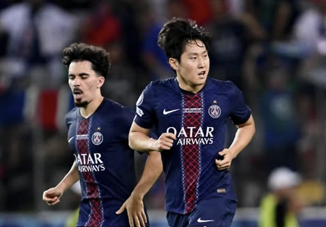 PSG 우승에 크게 기여한 이강인. PSG 공식 SNS 캡처