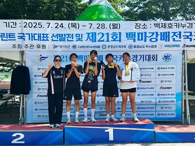 김민정(오른쪽)이&nbsp;올해 네 차례 전국 대회에서 연속으로 전체 최우수선수를 수상했다. ⓒ김민정선수