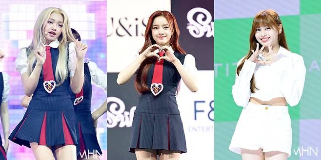 젤리당카, 엘리시아, 케이틀린(왼쪽부터)