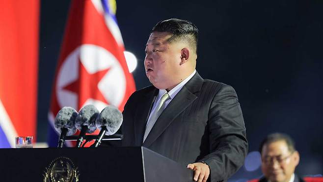 김정은, 광복 80주년 경축대회서 연설