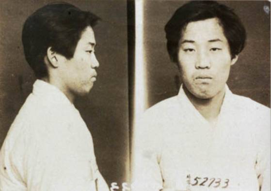 일제감시대상카드에 남은 박용진의 모습. 1942년 4월 14일 조선에서 독립운동을 도모했다는 이유로 체포됐을 때의 모습이다. 사진 국사편찬위원회 한국근대자료 DB