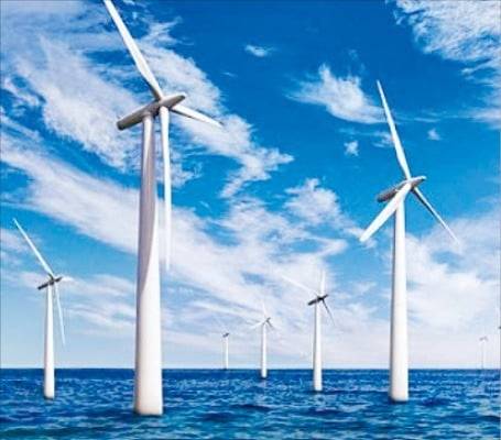 신안 해상풍력 발전단지 예상도. 전라남도 제공