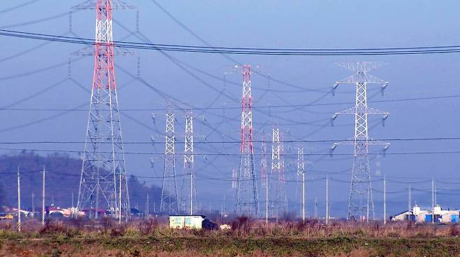 송전탑. 연합뉴스
