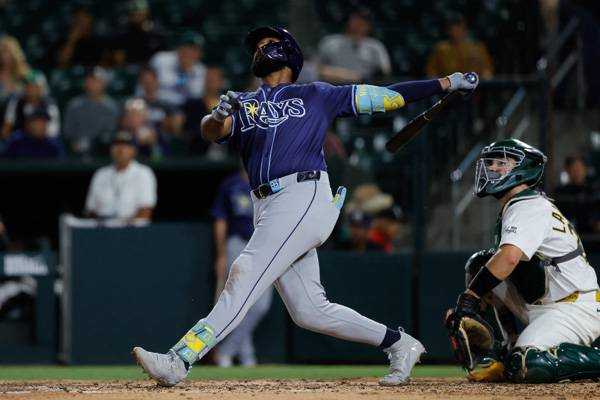 카미네로는 9회 투런 홈런을 때렸다. 사진= Sergio Estrada-Imagn Images= 연합뉴스 제공