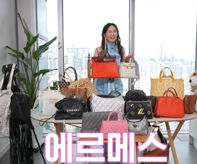 에르메스 가방을 사두고 아끼느라 한 번 밖에 못 들었다고 밝혔다. / 유튜브 'A급 장영란'