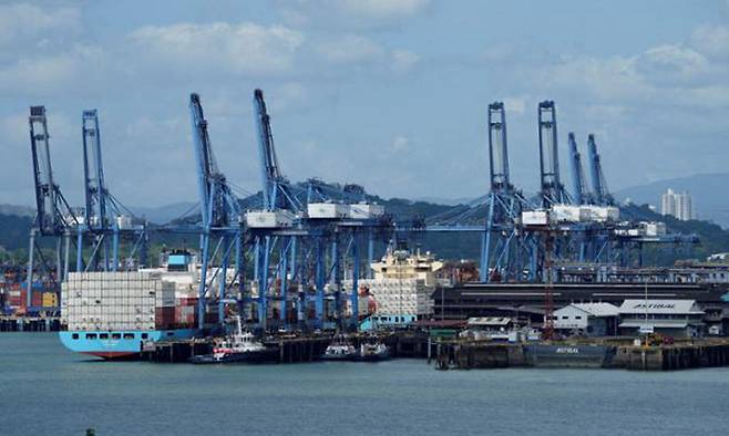 파나마 발보아 항만의 전경. [로이터연합]