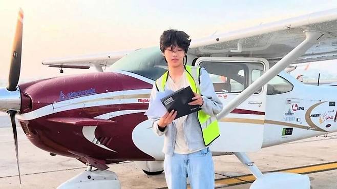 조종사 이선 궈(19)의 모습. 인스타그램 캡처