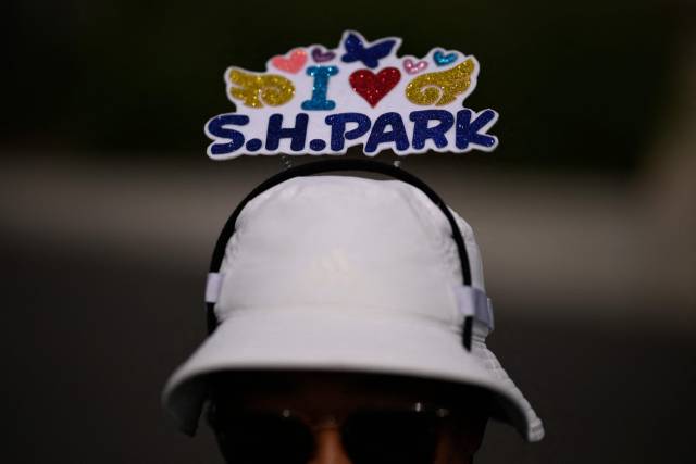 박성현을 응원하는 갤러리. 사진 제공=AFP연합뉴스