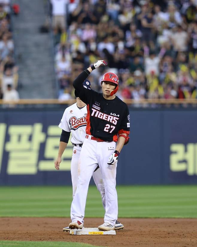 ▲ 3안타 2타점 분전에서 웃을 수 없었던 김호령 ⓒKIA타이거즈