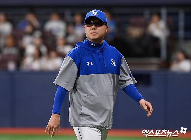 박진만 감독이 이끄는 삼성 라이온즈가 15일 부산 사직야구장에서 열린 2025 신한 SOL Bank KBO리그 롯데 자이언츠와의 팀 간 11차전에서 승리, 5연패 탈출에 성공했다. 사진 엑스포츠뉴스 DB