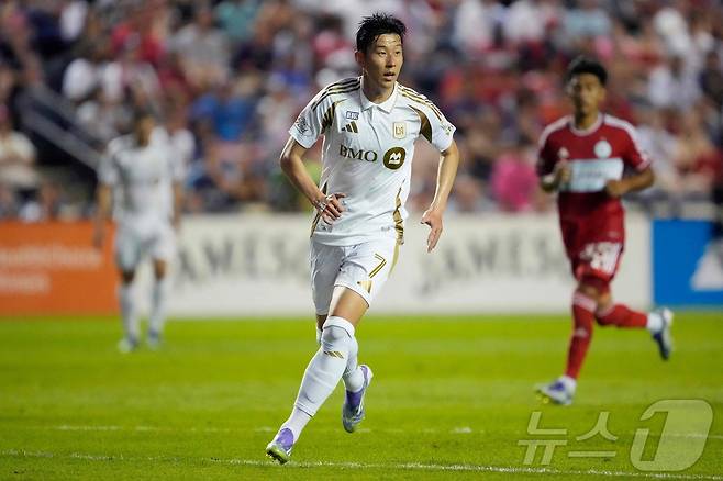 LA FC의 손흥민.  ⓒ AFP=뉴스1