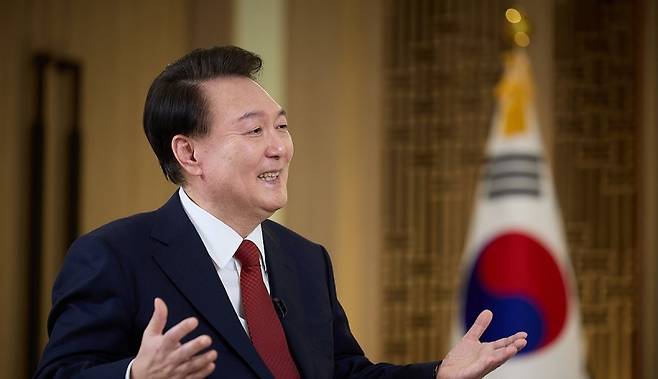 ▲ KBS와의 특별대담에 출연한 윤석열 전 대통령 [연합뉴스]