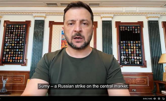 볼로디미르 젤렌스키 우크라이나 대통령. / 엑스 캡처