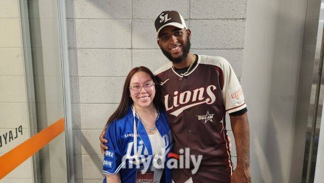 르윈 디아즈와 아내./대전=김경현 기자