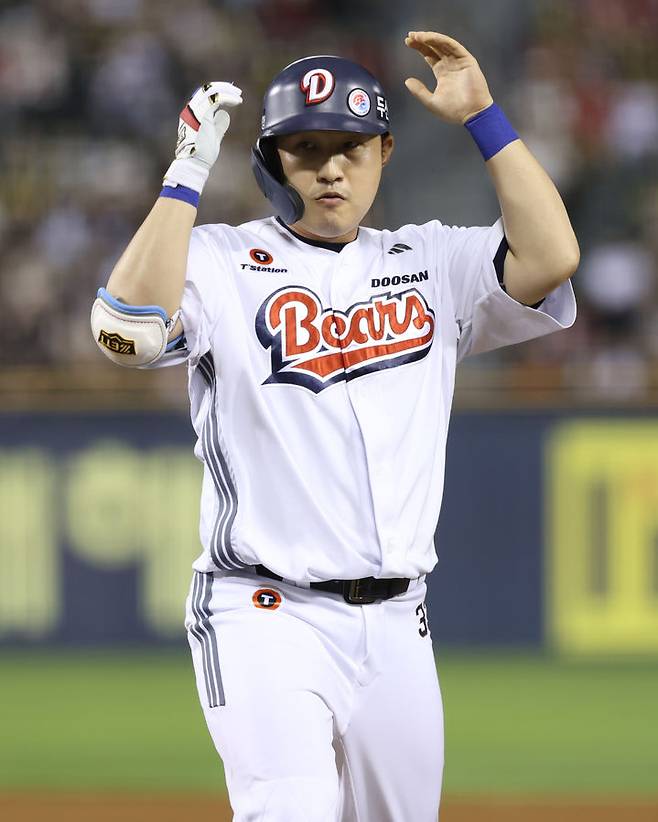 [서울=뉴시스] 프로야구 두산 베어스의 김인태. (사진 = 두산 베어스 제공) *재판매 및 DB 금지