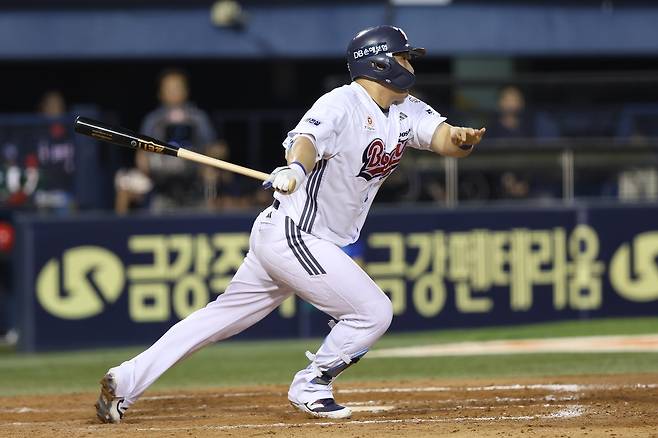 두산 베어스 김인태 15일 경기 사진. [두산 베어스 제공. 재판매 및 DB금지]