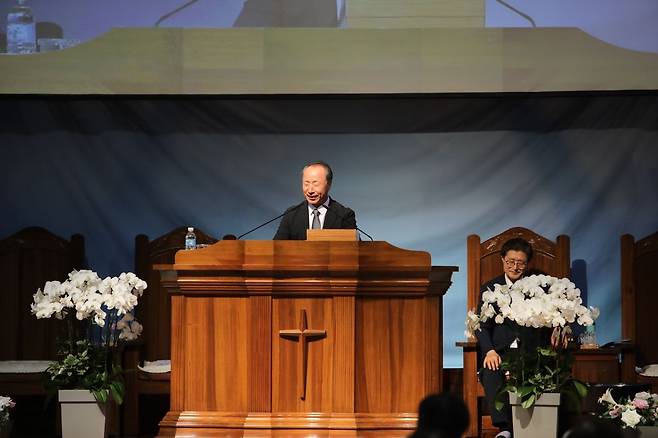동신교회는 지난 13일부터 나흘간 경기도 양주 동신기도원에서  제56회 산상부흥사경회를 진행했다. 교회 제공