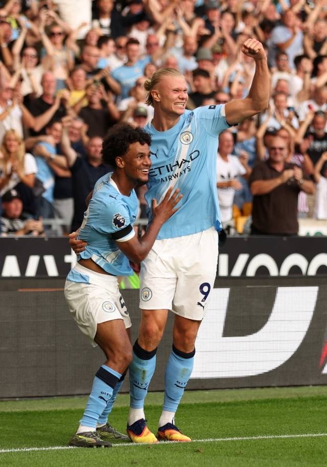 홀란은 시즌 첫 경기부터 멀티골 활약했다. 사진=REUTERS=연합뉴스