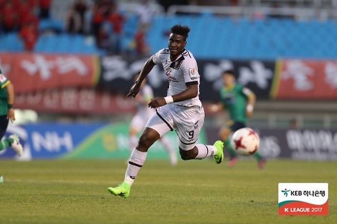 Malcolter in Gyeongnam FC. Photo = Korea Professional Football Federation