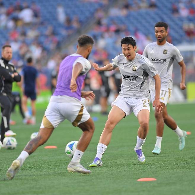 [서울=뉴시스] 미국 프로축구 메이저리그사커(MLS) 로스앤젤레스FC(LAFC)의 손흥민. (사진=LAFC SNS 캡처) 2025.08.17. photo@newsis.com *재판매 및 DB 금지