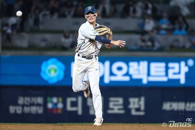 NC 주전 유격수 김주원. 사진 | NC 다이노스