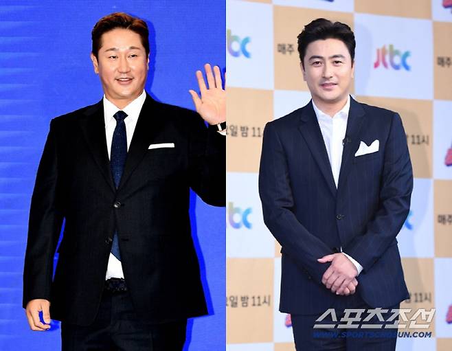 이대호(왼쪽), 안정환. 스포츠조선DB
