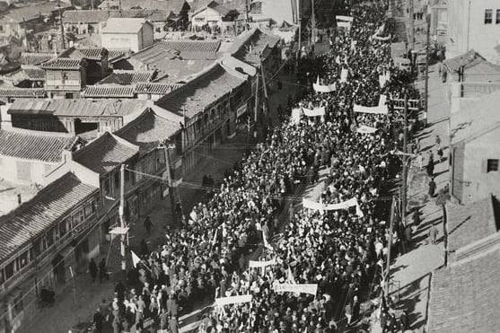 [서울=뉴시스] 신탁 통치 반대 집회 (1946) (사진=서울역사박물관 제공) 2024.02.12. photo@newsis.com  *재판매 및 DB 금지