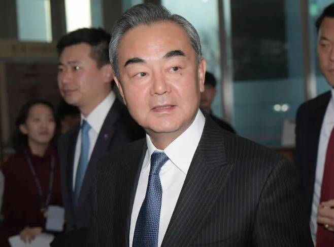 왕이 중국 공산당 정치국위원 겸 외교부장. 한겨레 자료사진