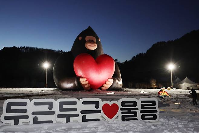 울릉도의 겨울 나리분지와 울릉도 고릴라 울라 / 20230121 임대철 기자