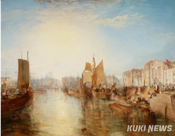 조셉 말로드 월리엄 터너, 디에프 항구: 주소 변경(Changement de Domicile), 1826, 캔버스에 유채, 173.7x225.4cm, 프릭 컬렉션