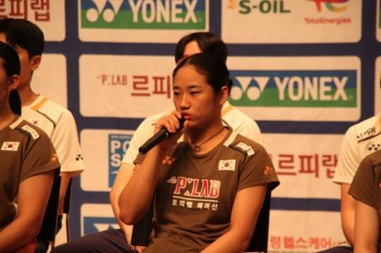 미디어데이서 발언하는 안세영 / 사진=연합뉴스