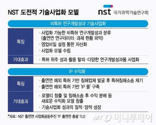NST 도전적 기술사업화 모델/그래픽=윤선정