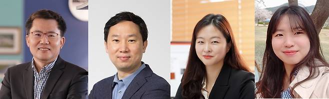 이번 연구를 수행한 공동 연구진. 최원영(왼쪽부터) UNIST 교수, 김지한 KAIST 교수, 박선아 POSTECH 교수, 김지연 UNIST 박사.[UNIST 제공]