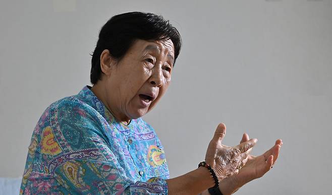 독립운동가 차도선 선생의 손녀 차옥겸 선생이 14일 오후 서울 양천구의 자택에서 헤럴드경제와 인터뷰를 하고 있다. 임세준 기자