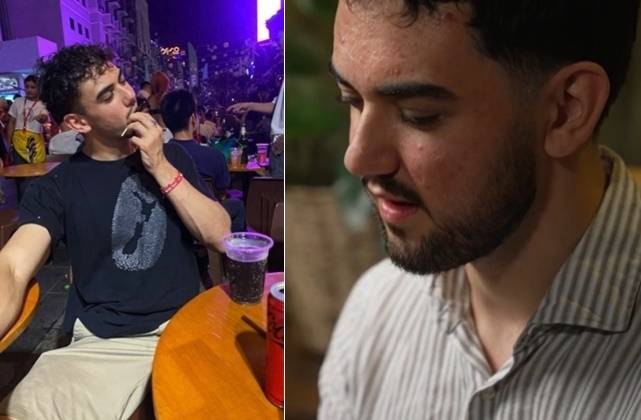 지난 11월 라오스의 인기 관광지 방비엥에서 발생한 메탄올 중독 사망 사건의 생존자인 칼럼 맥도널드(23). BBC 뉴스 캡처