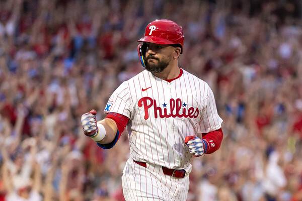 ▲ 올스타전에서 승부를 가른 스윙 오프에서 3개의 홈런을 기록한 필라델피아 필리스의 카일 슈워버. ⓒ연합뉴스/REUTERS