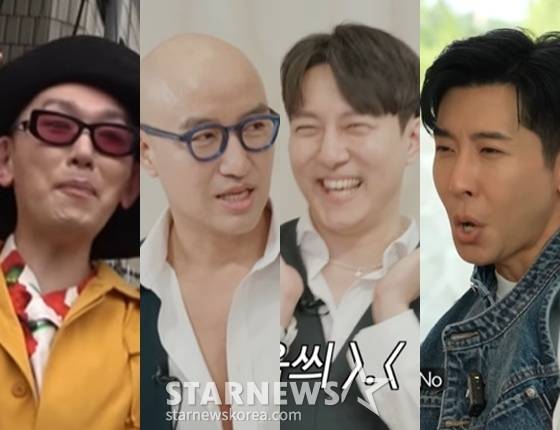 김호영, 홍석천, 김똘똘, 브라이언 /사진=각 유튜브 캡처