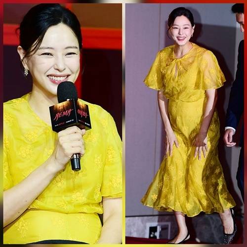 배우 이하늬가 출산을 앞두고도 무대 위 여배우 아우라를 잃지 않았다. 사진=김영구 기자