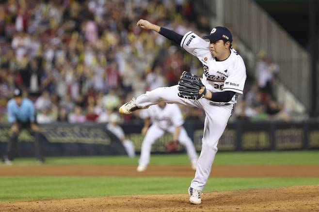 두산 베어스 김정우. /사진=두산 베어스 제공