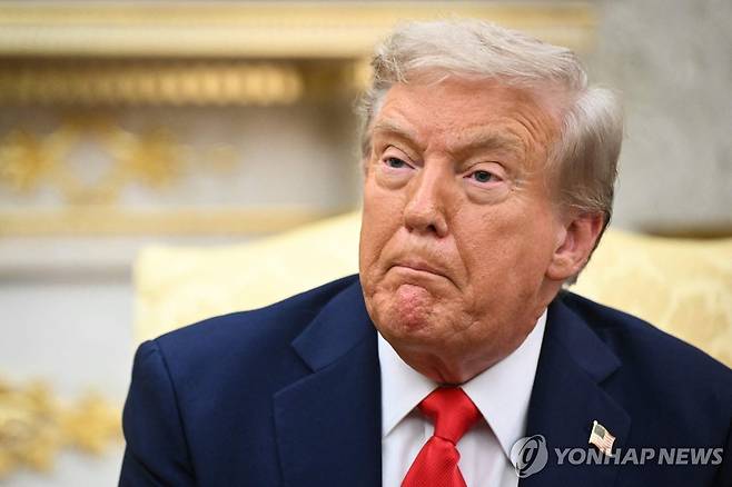 트럼프 대통령 [AFP 연합뉴스. 재판매 및 DB 금지]